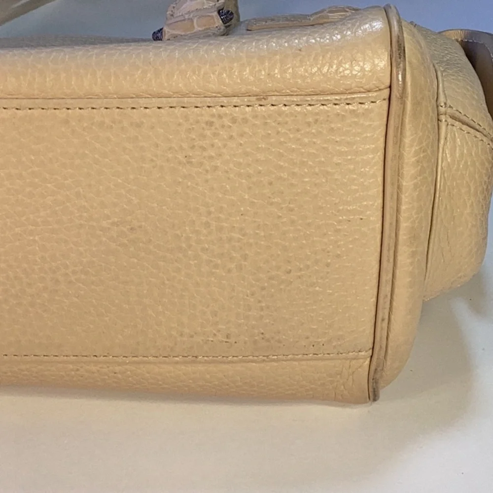 Brighton Beige/Tan Leather Shoulder Bag